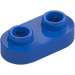 LEGO Blue Plate 1 x 2 with Rounded Ends and Open Studs (35480)