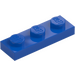 LEGO Blau Platte 1 x 3 (3623)