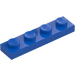 LEGO Bleu assiette 1 x 4 (3710)