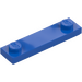 LEGO Bleu assiette 1 x 4 avec Deux Tenons avec rainure (41740)