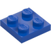 LEGO Blue Plate 2 x 2 (3022)