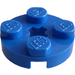 LEGO Blue Plate 2 x 2 Round with Axle Hole (4032)