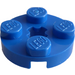 LEGO Blau Platte 2 x 2 Runden mit Achse Loch (mit &#039;+&#039; Achsloch) (4032)