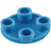 LEGO Bleu assiette 2 x 2 Rond avec Arrondi Bas (2654 / 28558)