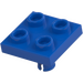 LEGO Blau Platte 2 x 2 mit Unterseite Pin (Keine Löcher) (2476 / 48241)