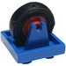 LEGO Blau Platte 2 x 2 mit Rad Halter und rot Rad