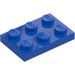 LEGO Blauw Plaat 2 x 3 (3021)