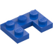 LEGO Blue Plate 2 x 3 with Cut Out (73831)