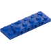 LEGO Blå Plade 2 x 6 x 0.7 med 4 knops på Side (72132 / 87609)