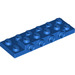 LEGO Blauw Plaat 2 x 6 x 0.7 met 4 Studs Aan Kant (72132 / 87609)