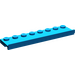 LEGO Blau Platte 2 x 8 mit Tür Rail (30586)