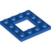 LEGO Blau Platte 4 x 4 mit 2 x 2 Open Center (64799)