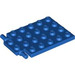 LEGO Blue Plate 4 x 5 Trap Door Flat Hinge (92099)