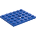 LEGO Blue Plate 5 x 6 with Hole