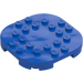 LEGO Blu Piastra 6 x 6 x 0.7 Rotondo Semicircle (66789)