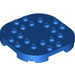 LEGO Blue Plate 6 x 6 x 0.7 Round Semicircle (66789)
