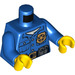 LEGO Blau Polizei Torso mit Golden Abzeichen (973 / 76382)