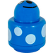 LEGO Bleu Primo Rond Rattle 1 x 1 Brique avec Spots et Smiling Face Paterne (31005 / 75592)