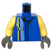 LEGO Blauw Racer Driver, Nitro Torso (973 / 73403)