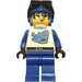 LEGO Blue Racer with shark design Minifigure