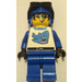 LEGO Blauw Racer met Haai design minifiguur
