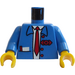 LEGO Blue Railway Employee 6 Torso (973)