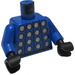 LEGO Blue Red and Blue Team Goalkeeper with &quot;1&quot; Torso (973)