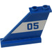 LEGO Blauw Roer 1 x 3 x 4 met &#039;05&#039; aan Wit Background (Links) Sticker (2340)