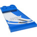 LEGO Blue Rudder 1 x 3 x 4 with JW001 and Claw Marks (Both Sides) Sticker (2340)