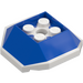 LEGO Blauw Shell met Wit Onderkant (67013)