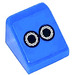 LEGO Blau Steigung 1 x 1 (31°) mit 2 exhaust pipes Aufkleber (35338)
