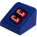 LEGO Blue Slope 1 x 1 (31°) with CC (Right) Sticker (50746)