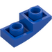 LEGO Blue Slope 1 x 2 Curved Inverted (24201)