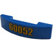 LEGO Blue Slope 1 x 4 Curved Double with &#039;60052&#039; Sticker (93273)