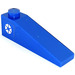 LEGO Bleu Pente 1 x 4 x 1 (18°) avec BARC Speeder logo Autocollant (60477)