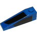 LEGO Blue Slope 1 x 4 x 1 (18°) with Black Curved Thick Stripe on Top and Side (Model Right Side) Sticker (60477)