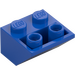 LEGO Blauw Helling 2 x 2 (45°) Omgekeerd met platte afstandsring eronder (3660)