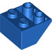 LEGO Bleu Pente 2 x 2 (45°) Inversé avec entretoise plate en dessous (3660)