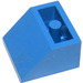 LEGO Bleu Pente 2 x 2 (45°) Inversé avec tube à fond rond solide