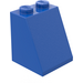 LEGO Blue Slope 2 x 2 x 2 (65°) without Bottom Tube (3678)