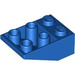 LEGO Blau Steigung 2 x 3 (25°) Invertiert ohne Verbindungen zwischen Bolzen (3747)