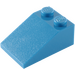 LEGO Blue Slope 2 x 3 (25°) with Rough Surface (3298)