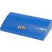 LEGO Blue Slope 2 x 4 Curved with &#039;CiTY&#039; Sticker with Bottom Tubes (88930)