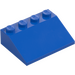 LEGO Blue Slope 3 x 4 (25°) (3016 / 3297)