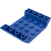 LEGO Bleu Pente 4 x 6 (45°) Double Inversé avec Open Centre sans trous (30283)