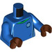 LEGO Blauw Voetbal Player Torso met Reddish Bruin Handen (973 / 76382)