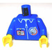 LEGO Azul Espacio Nave Ground Crew Chaqueta Torso (973)