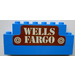 LEGO Blue Stickered Assembly with Wells Fargo Sticker