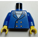 LEGO Blu Abito con Quattro Pulsanti e Open Collare Busto (973 / 73403)