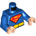 LEGO Sininen Superman jossa Lyhyet jalat Pienoishahmo Vartalo (973 / 76382)